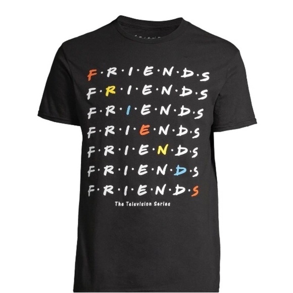 FRIENDS/ WORD SEARCH MENS AND BIG MENS GRAPHIC TEE/ Lg 44-42 - Picture 2 of 9